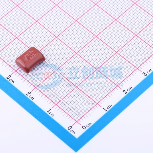 47nF ±10% 400V P=7.5 L=20 CL21 9.5*7.5*3.5实物图