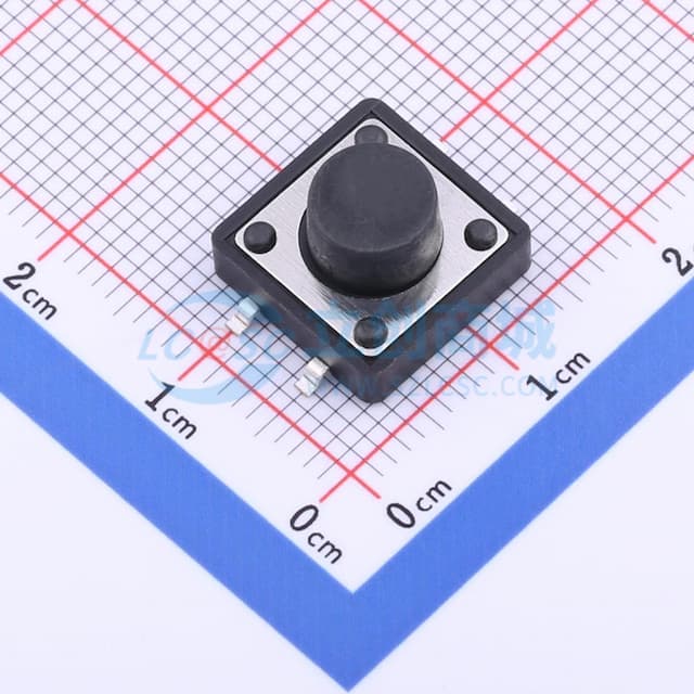 12*12*7mm 立贴 轻触开关实物图