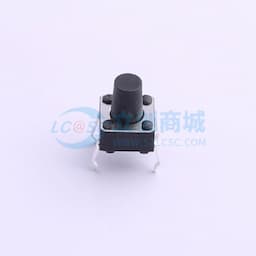 轻触开关6*6*8.0mm插件四脚DIP圆柄黑柄250gf 【轻触】缩略图