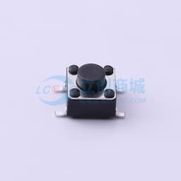 轻触开关6*6*5.0mm贴片四脚SMD黑柄250gf缩略图