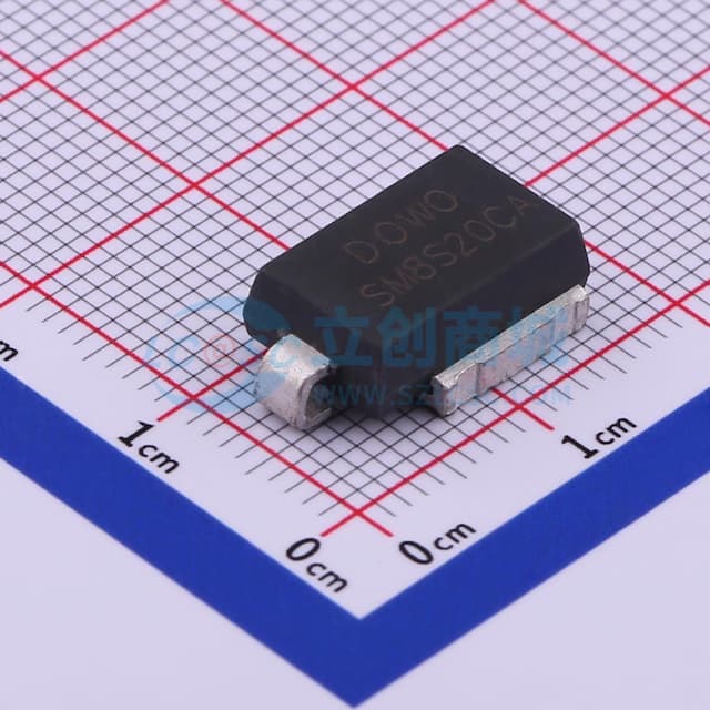 双向TVS 20V截止 峰值脉冲电流：204A实物图