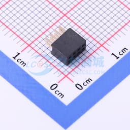 间距:1.27mm 2x4P 直插 【插件】缩略图