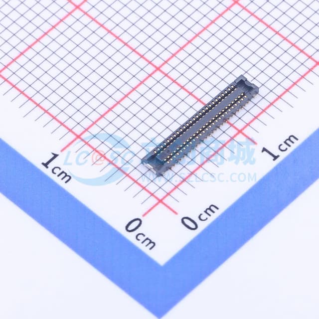 间距:0.4mm PIN:50P 母 立贴实物图