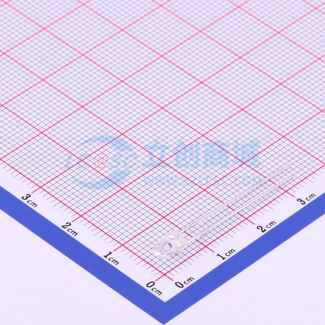 3mm 白透明 红外发射管、波长:940nm 【红外】实物图