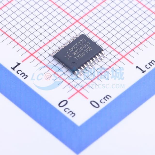 带复位功能的八进制D型触发器；正边沿触发实物图