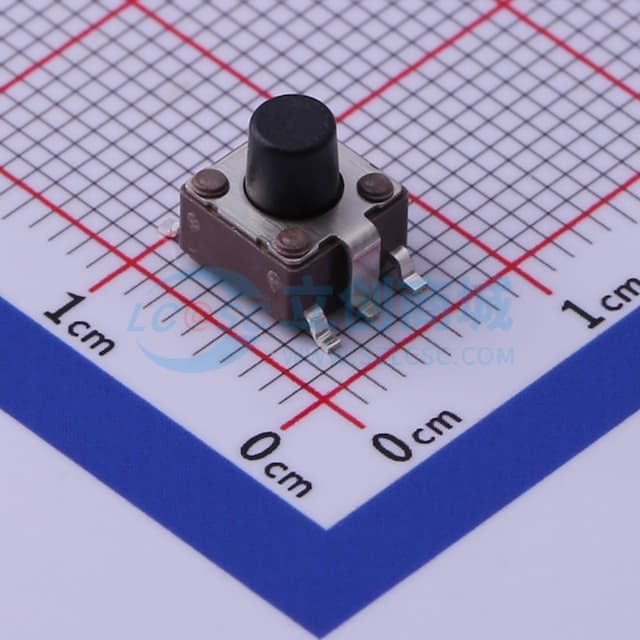 6*6*7mm 立贴 轻触开关实物图
