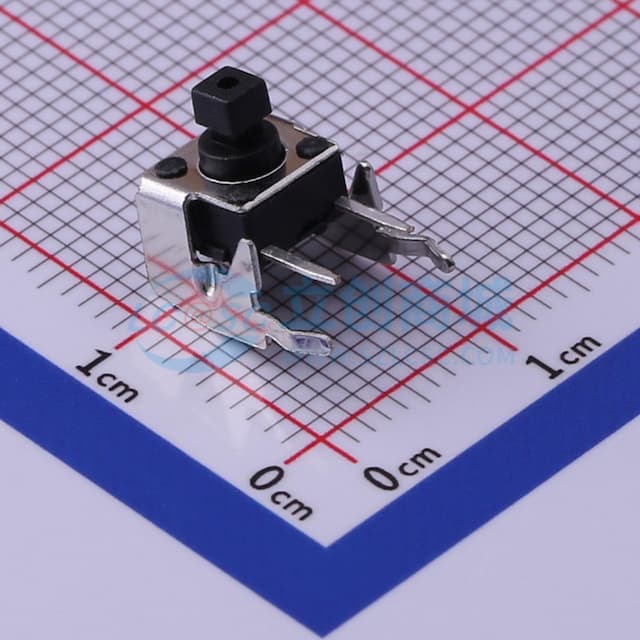 轻触开关6*6*7.3mm方头带支架四脚侧按250gf 【轻触】实物图