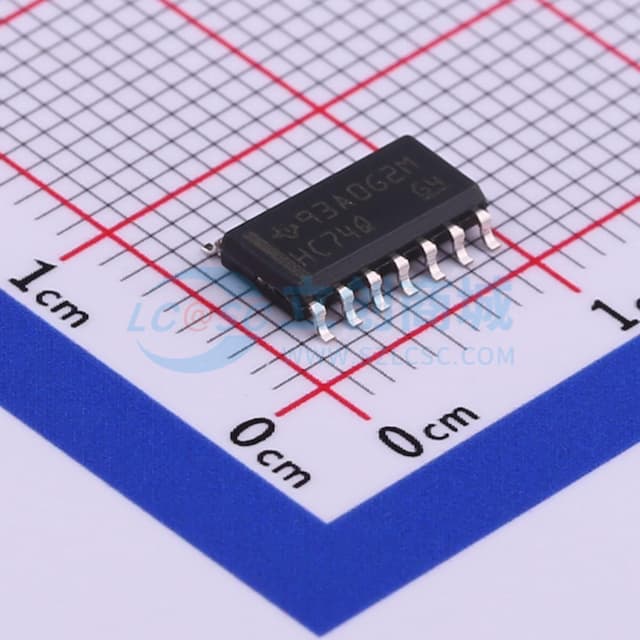 汽车级双D型正边沿触发触发器，带清零和预置功能实物图