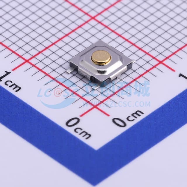 5.20mmx5.20mmx1.5 方型铜按钮实物图