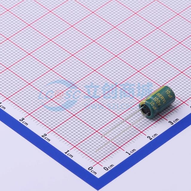 10uF ±20% 100V 【引线】实物图