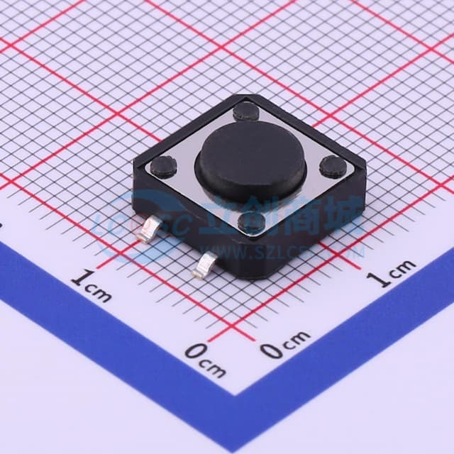 12*12*4.5mm 立贴 轻触开关实物图