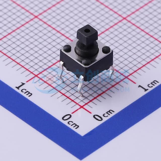 6*6*7.3mm 直插 轻触开关 【轻触】实物图