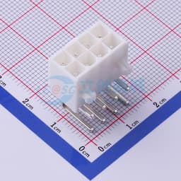白色 2x4P 间距:4.2mm 弯插【插件】缩略图