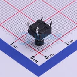 轻触开关6*6*8.0mm插件四脚DIP圆柄黑柄250gf 【轻触】缩略图