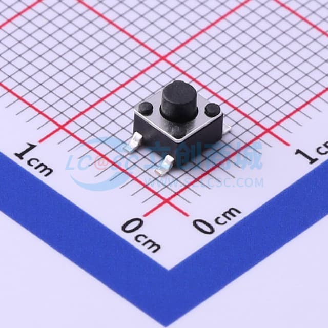 4.5*4.5*4.3mm 立贴 轻触开关实物图