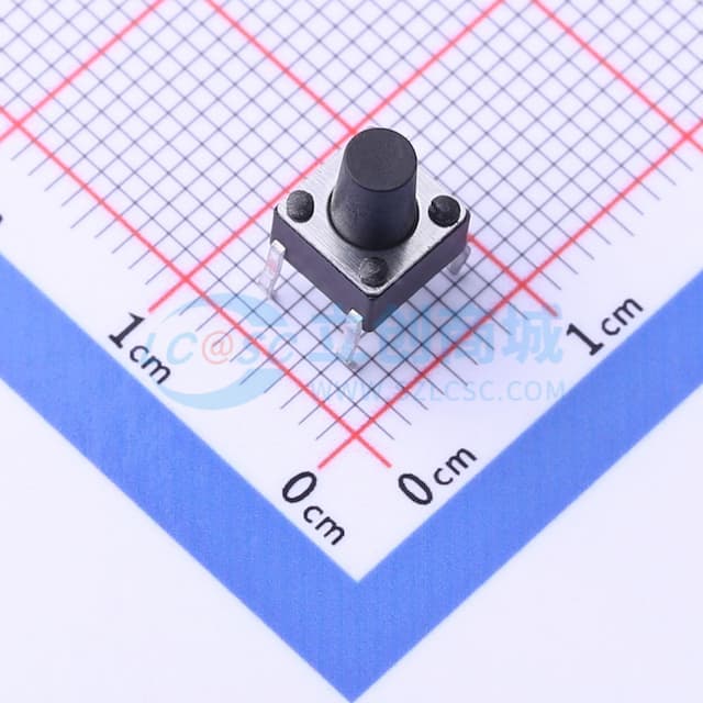 6*6*8mm 直插 轻触开关 【插件】实物图