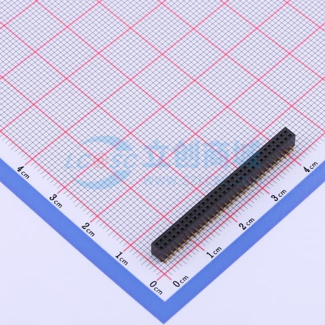 间距:1.27mm 2x32P 立贴实物图