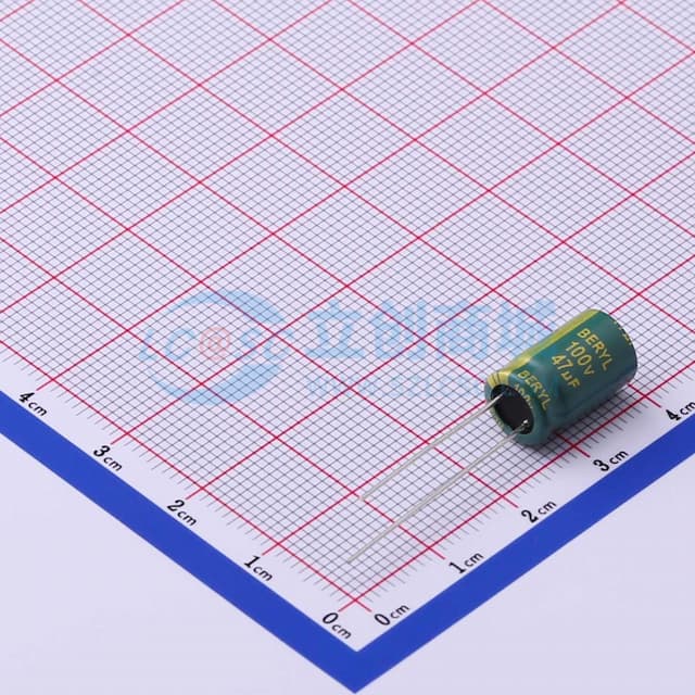 47uF ±20% 100V 【插件】实物图