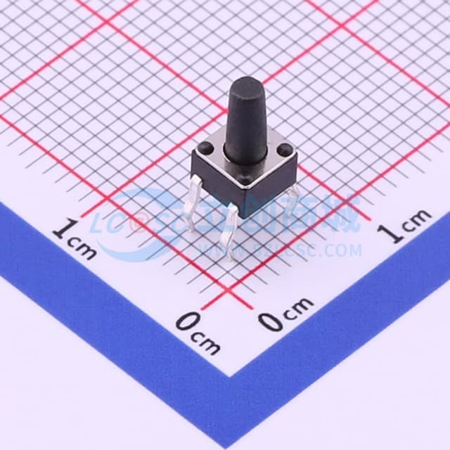 4.5*4.5*8mm 直插 轻触开关 【轻触】实物图