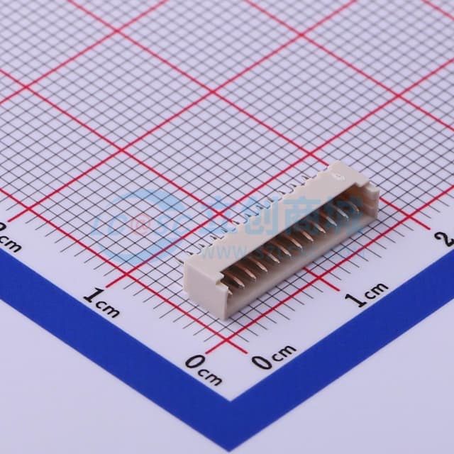 1x12P 间距:1.25mm 直插 系列:PicoBlade(MX 1.25) 【插件】实物图