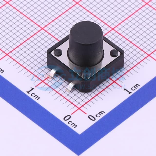 12*12*9.5mm 立贴 轻触开关实物图