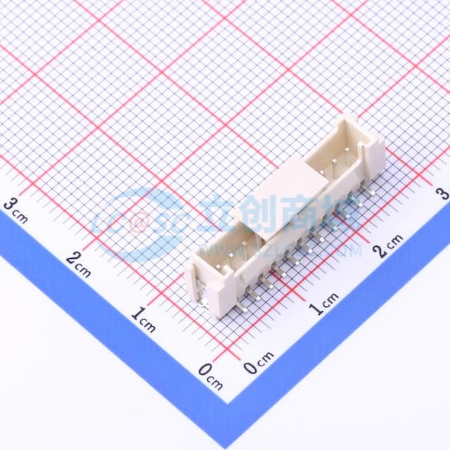 1x11P 间距:2mm 立贴 系列:HY实物图