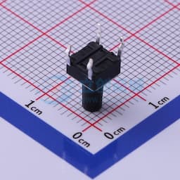 轻触开关6*6*10mm插件四脚DIP圆柄黑柄250gf 【轻触】缩略图
