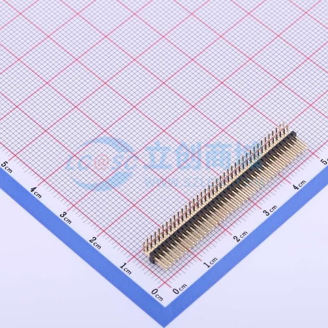 2x38P 间距:1.27mm 方针实物图