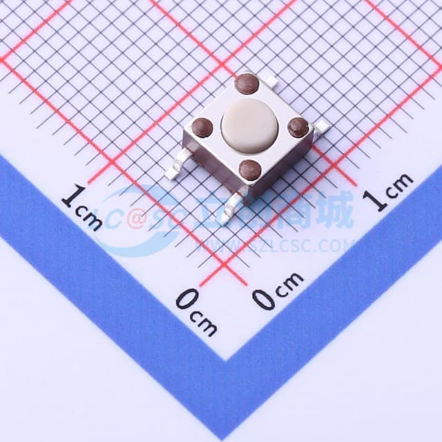 6*6*4.29mm 立贴 轻触开关实物图