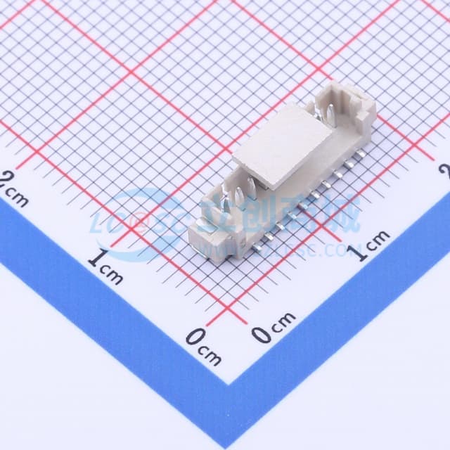1x10P 间距:1.25mm 立贴 系列:PicoBlade(MX 1.25)实物图