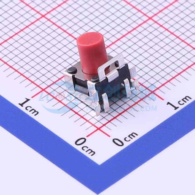 6*6*4.35mm 卧贴 轻触开关实物图