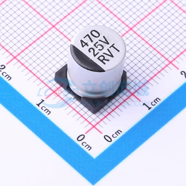 470uF ±20% 25V实物图