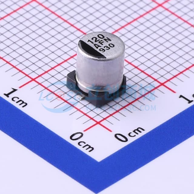 120uF ±20% 10V实物图