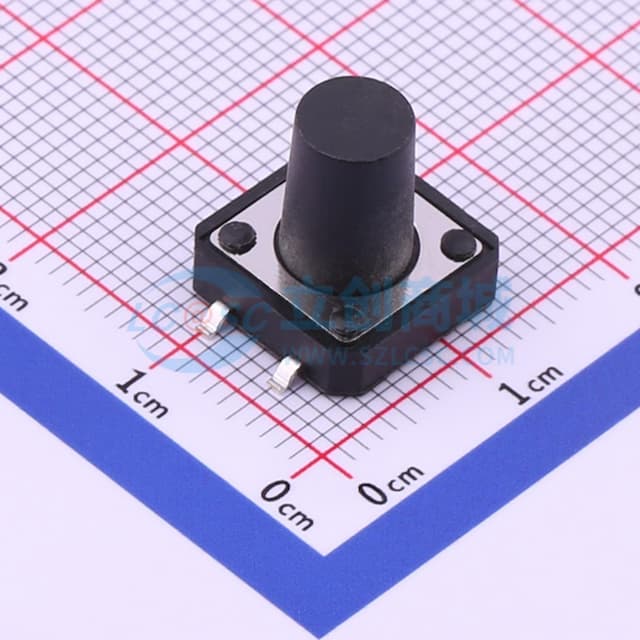 12*12*12.5mm 立贴 轻触开关实物图