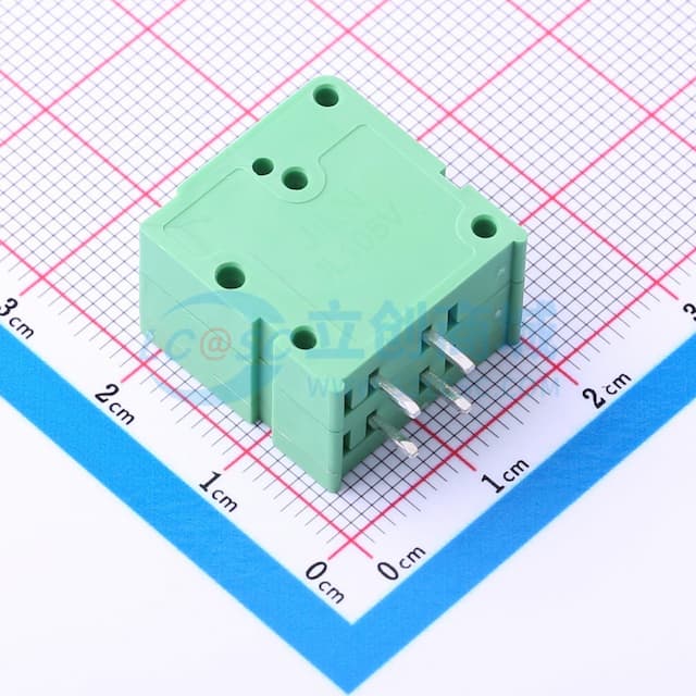 1x2P 5mm 直插 排数:1 每排P数:2 【插件】实物图
