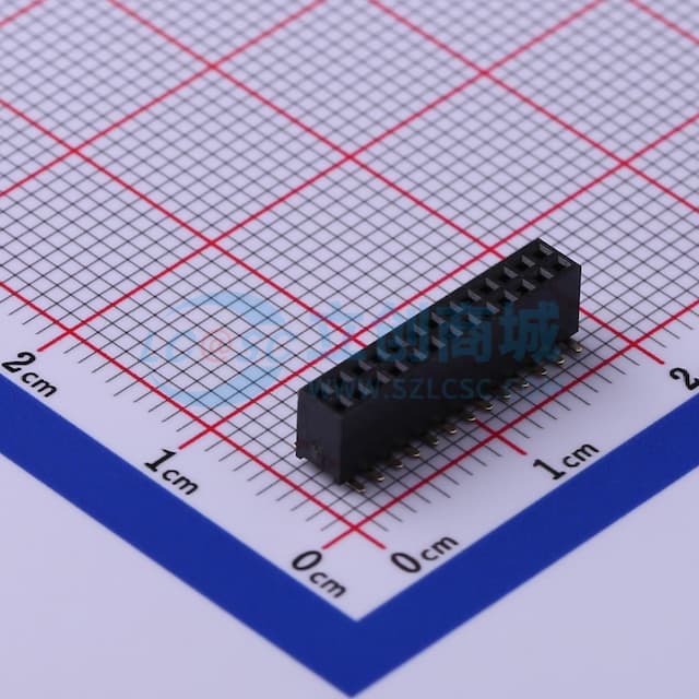 间距:1.27mm 2x13P 立贴实物图