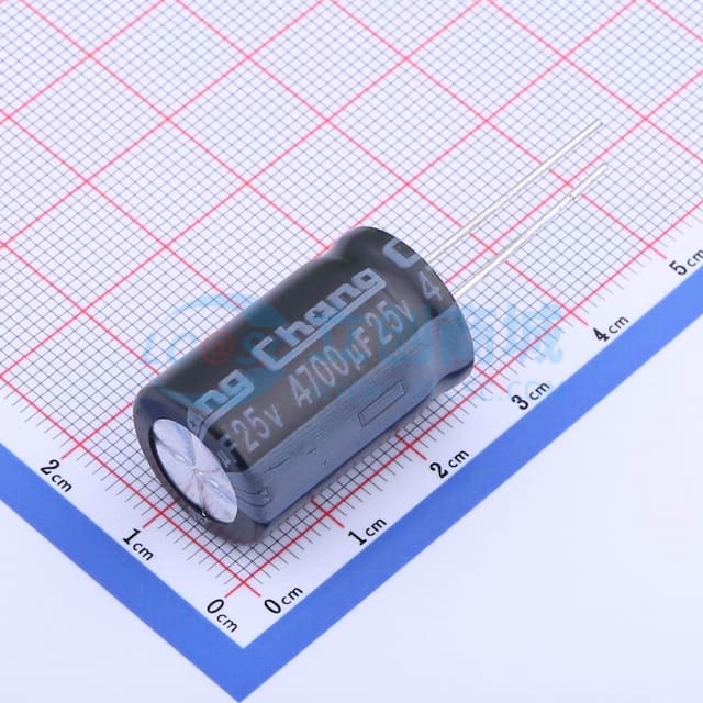 4700uF ±20% 25V实物图