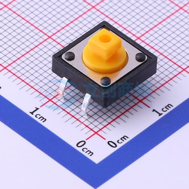 12*12*7.3mm 直插 轻触开关 【轻触】实物图