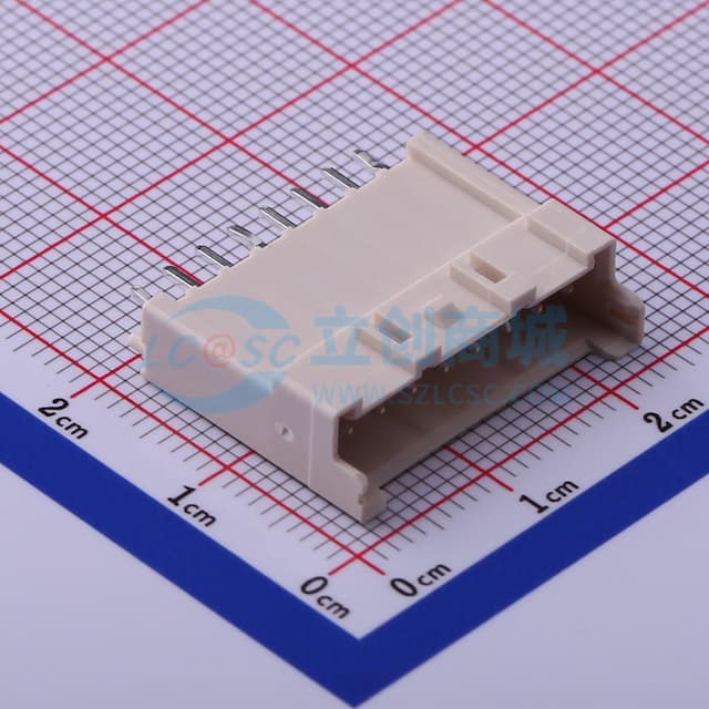 1x8P 间距:2.5mm 直插 系列:XA 【插件】实物图