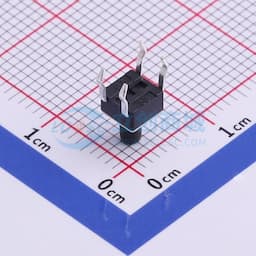 轻触开关4.5*4.5*6.5mm四脚插件圆柄正按250gf 【轻触】缩略图