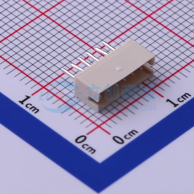 1x6P 间距:1.5mm 直插 系列:ZH 【插件】实物图