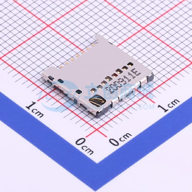 拔插式 MicroSD卡(TF卡) 卡座实物图
