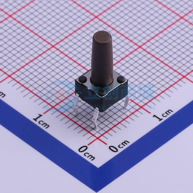 6.2*6.2*13mm 直插 轻触开关 【轻触】实物图