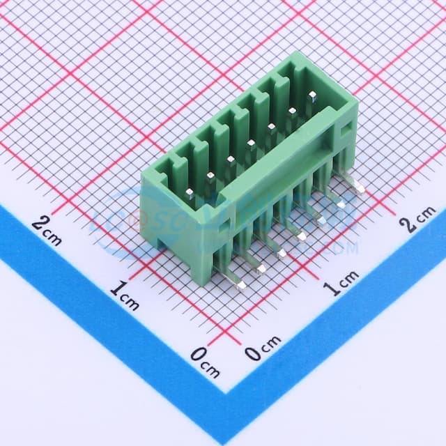 1x7P 2.54mm 排数:1 每排P数:7 【插件】实物图