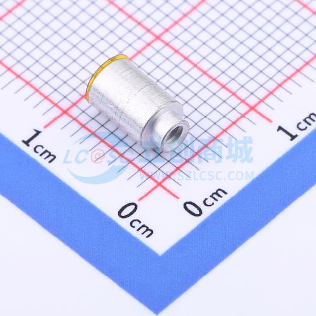 雄和远景，电路板表贴圆螺母柱，M2Xφ4.35X6+1.4，铁镀锡，编带装实物图