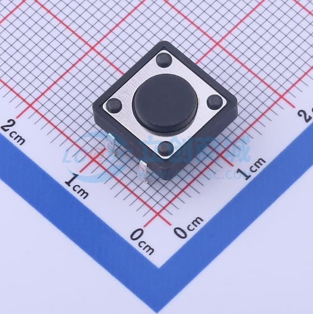 12*12*4.5mm 直插 轻触开关 【插件】实物图