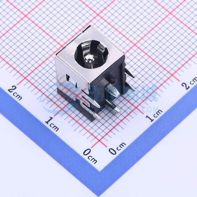 DC电源插座 内径:2mm 外径:6.3mm 【插件】实物图