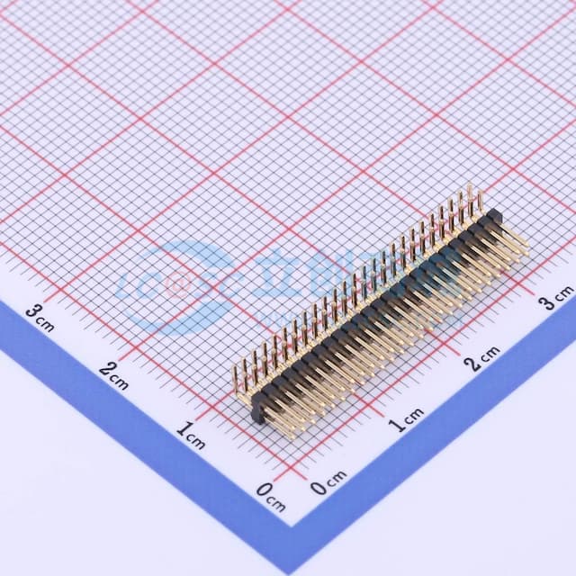【插件】2x25P 间距:1.27mm 方针实物图