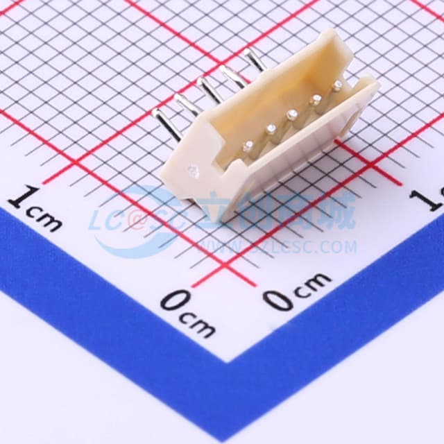 1x5P 间距:1.5mm 弯插 系列:ZH 【插件】实物图