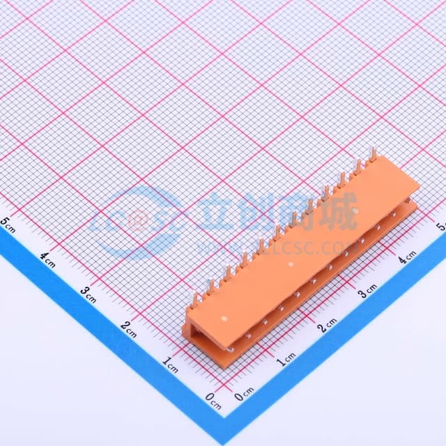 橙色 1x12P 3.96mm 排数:1 每排P数:12【插件】实物图